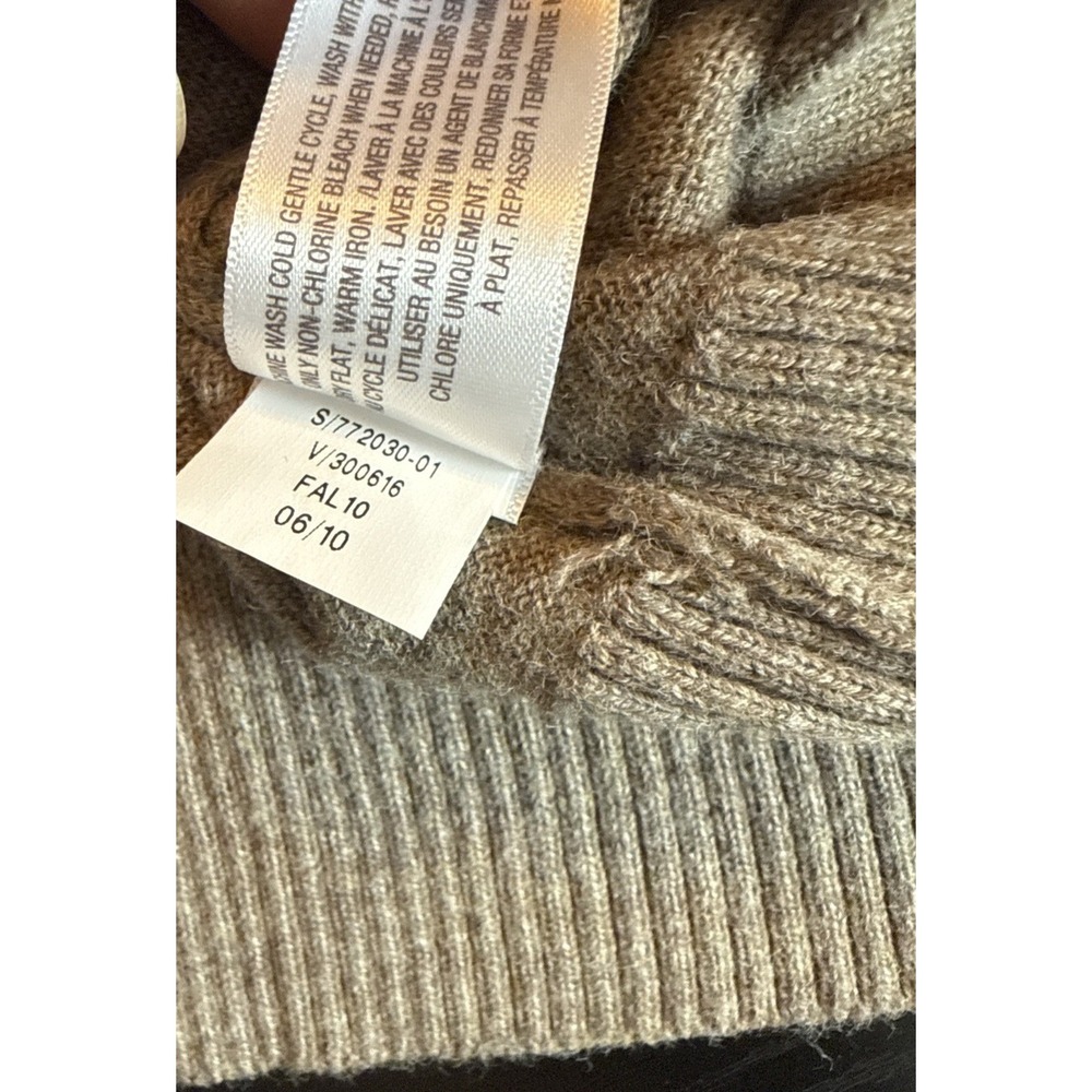 Old Navy Womens Sweater Large Brown Pullover Scoop Neck Heart Lightweight Casual - Picture 7 of 10